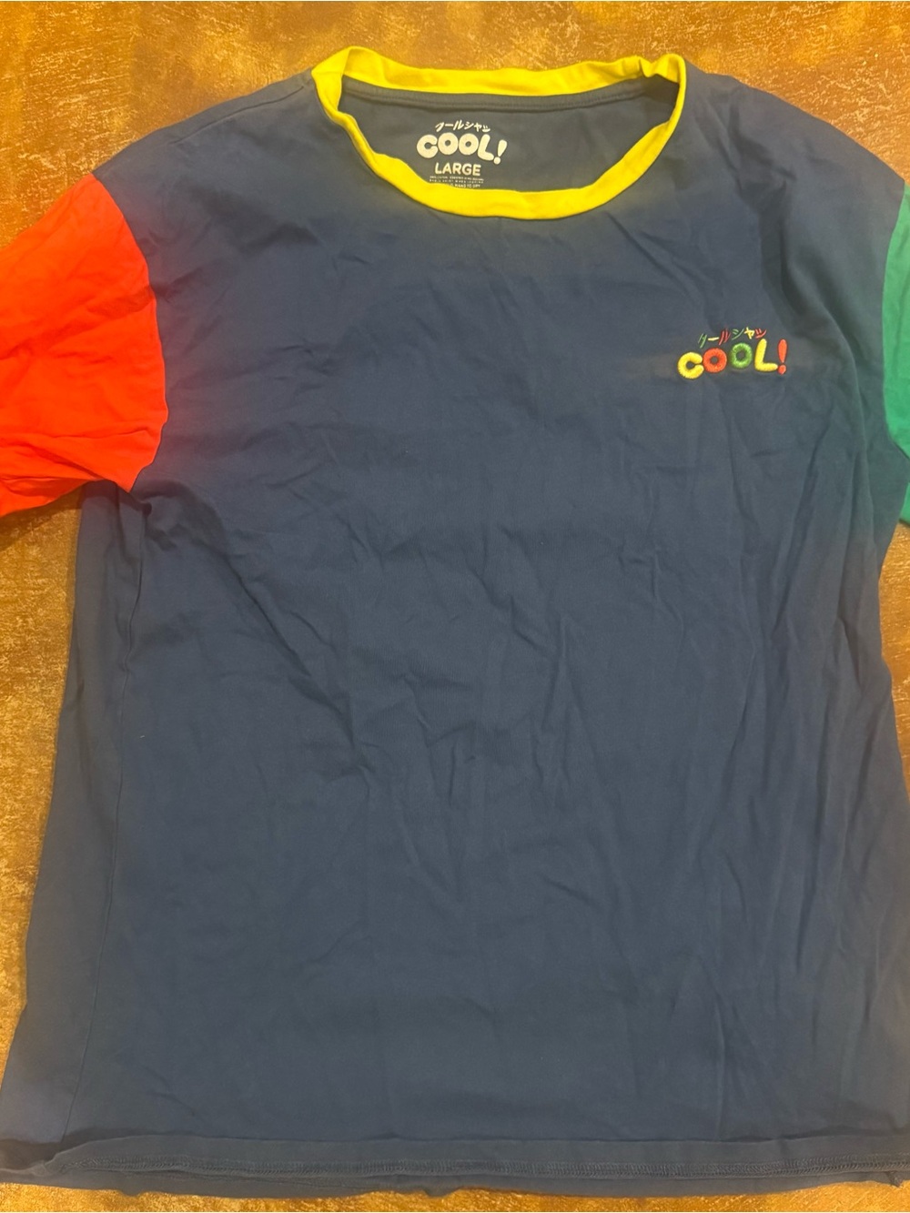 Cool Shirtz Medium Multicolor Red Blue Green Yellow Japanese Streetwear